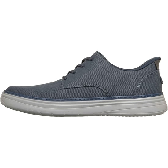 Skechers Hyland Justino Textiel Heren Marineblauwe Veterschoenen - Image 4