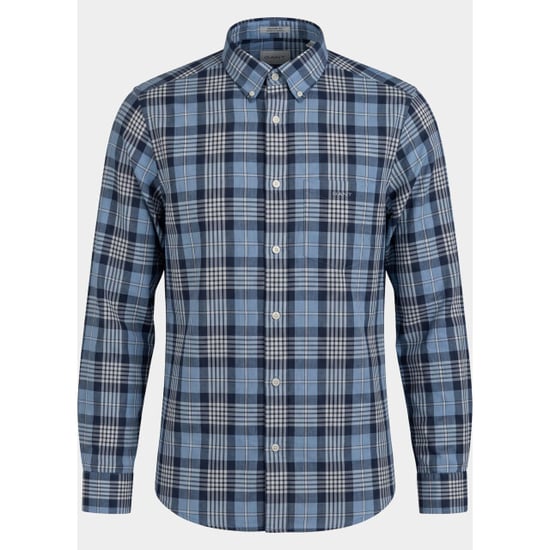 Gant Overhemd heren checked melange poplin shirt 3262006/901 - Image 2