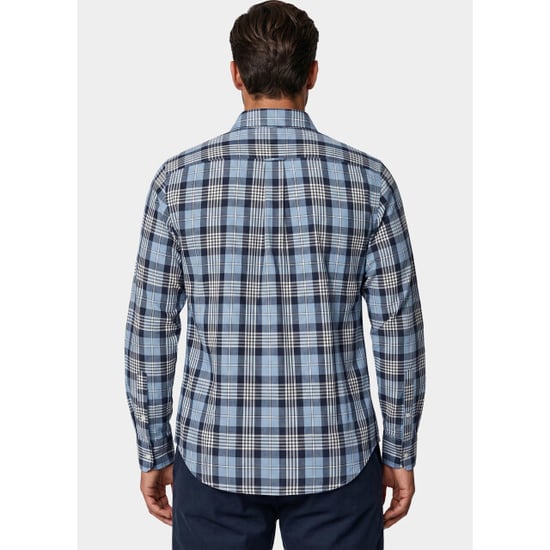 Gant Overhemd heren checked melange poplin shirt 3262006/901 - Image 3