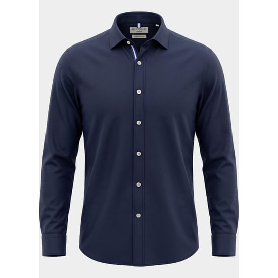 Blue Coast Overhemd heren 100% linnen, regular fit 118l/0060 navy - Image 2