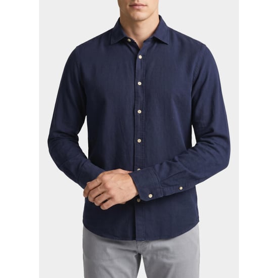 Blue Coast Overhemd heren 100% linnen, regular fit 118l/0060 navy - Image 3
