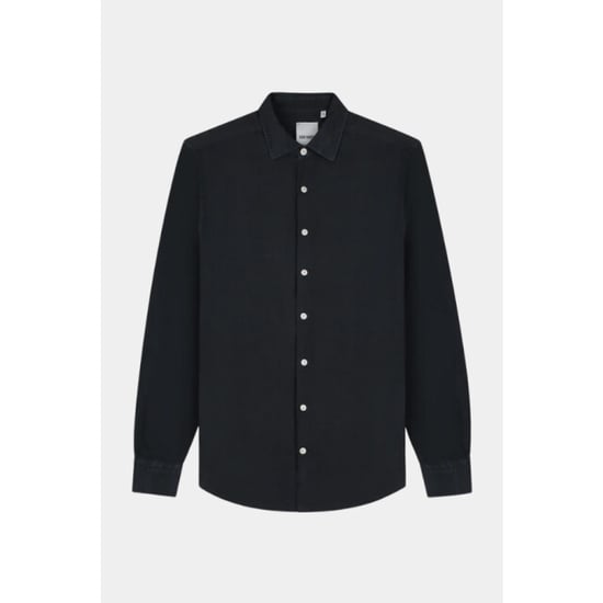 Van Harper Linnen shirt dark navy- van har - Image 1