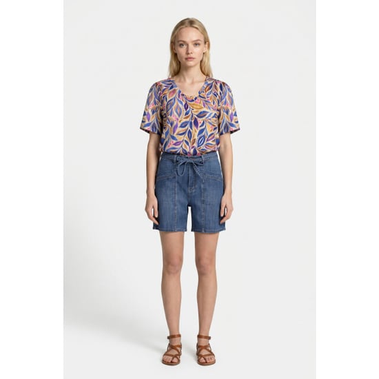 Geisha 62460-60 jazz t-shirt v-neck jersey aop - Image 3