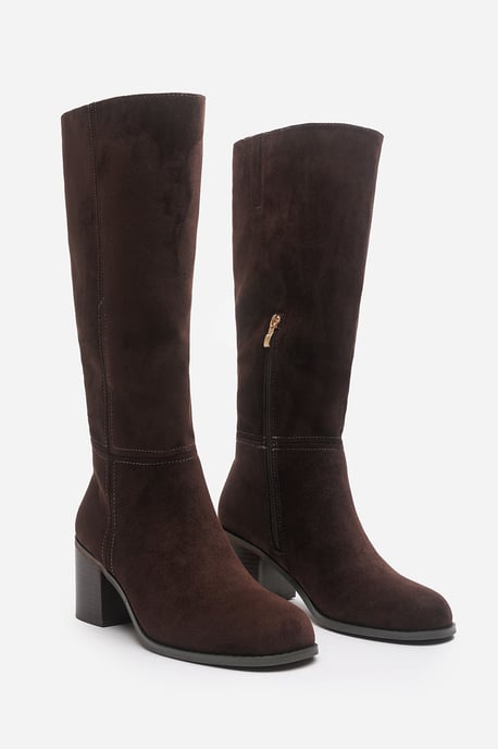 Wheres That From Womens Colette Wide Fit Knee High Block Heel Boot - Image 3