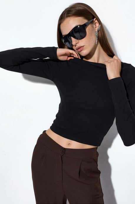 Lange Mouwen Crew Neck Blouse - Image 1