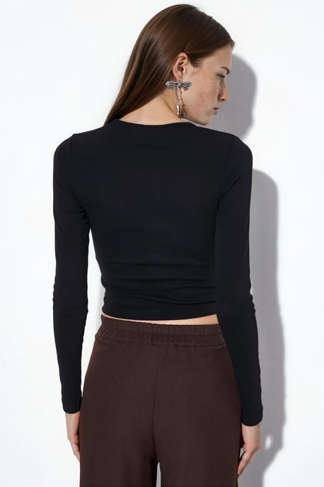 Lange Mouwen Crew Neck Blouse - Image 3