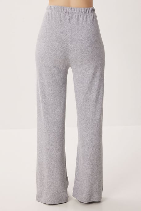 Mid-Waist Wide-Leg Knit Lounge Bottoms - Image 6