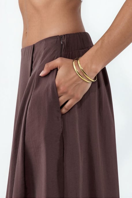 Wide Leg Palazzo Modal Pants - Image 4