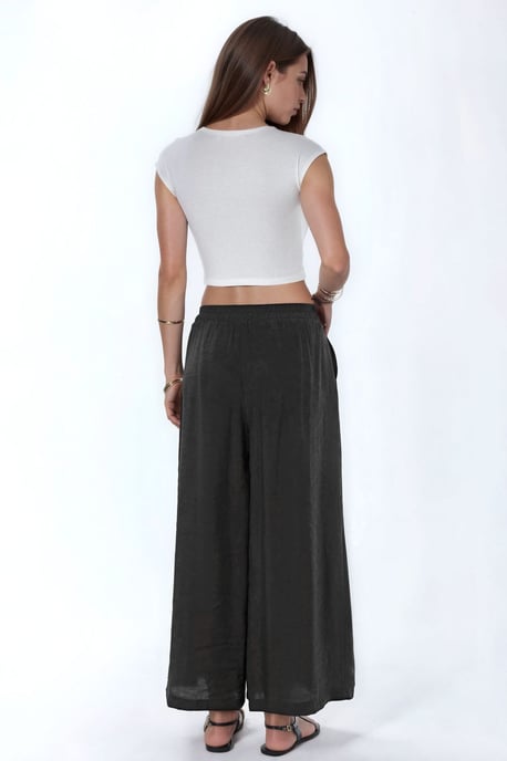 Wide Leg Palazzo Modal Pants - Image 3