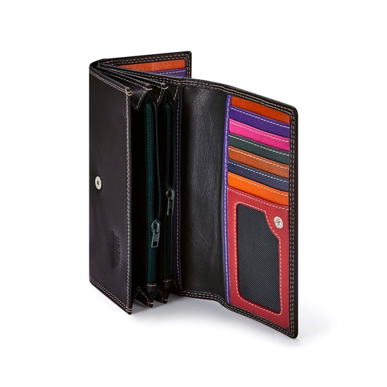 Women’s Genuine Leather RFID Purse Multi Card Wallet in Black - Image 6