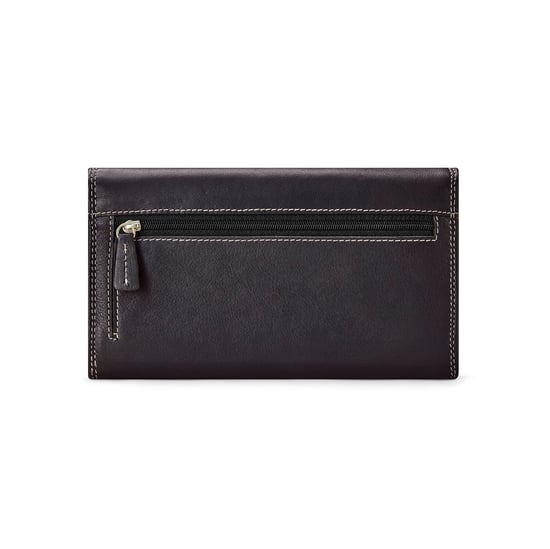 Women’s Genuine Leather Purse Multi Card RFID Wallet in Black - Image 2