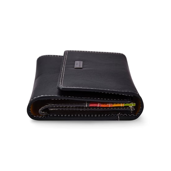Women’s Genuine Leather Purse Multi Card RFID Wallet in Black - Image 3