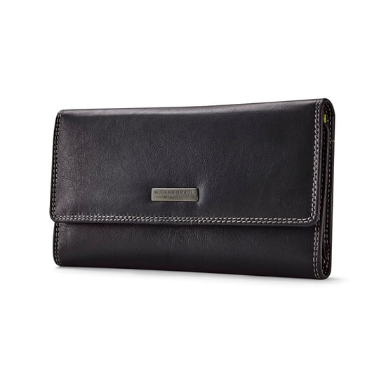 Women’s Genuine Leather Purse Multi Card RFID Wallet in Black - Image 6