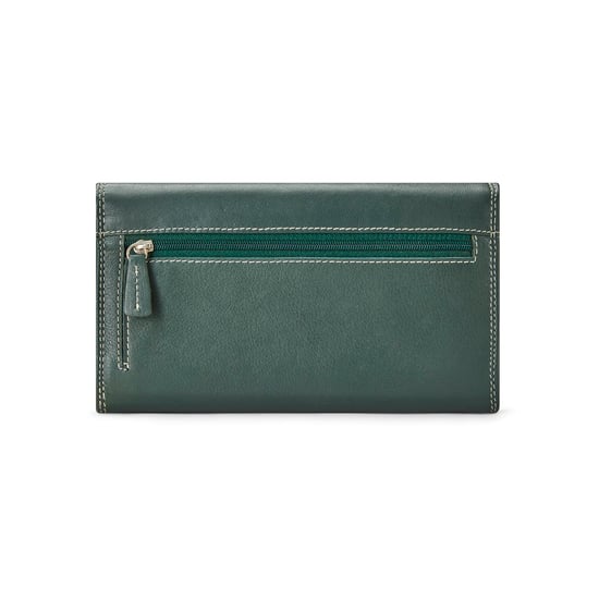 Women’s Genuine Leather Purse Multi Card RFID Wallet in Green - Image 2