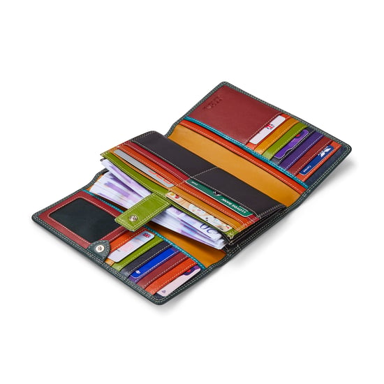 Women’s Genuine Leather Purse Multi Card RFID Wallet in Green - Image 4