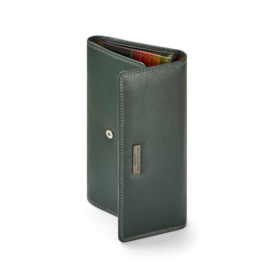 Women’s Genuine Leather Purse Multi Card RFID Wallet in Green - Image 5