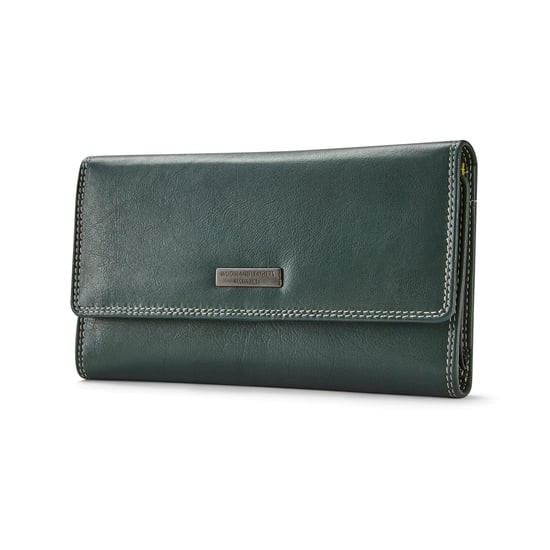 Women’s Genuine Leather Purse Multi Card RFID Wallet in Green - Image 6