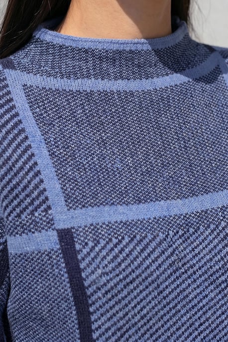 Check Short Sleeve Jumper - Image 4