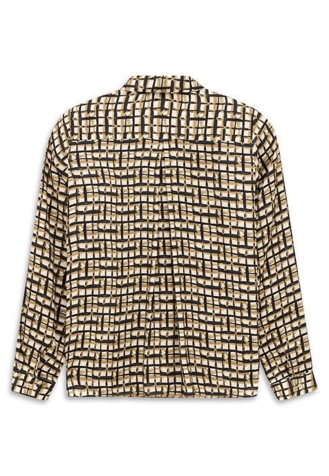 Bugatti Damen Blouse van viscose met overhemdkraag en grafisch patroon - Image 5