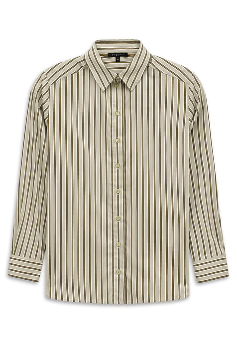 Bugatti Damen Blouse van katoenmix met overhemdkraag, gestreept - Image 4