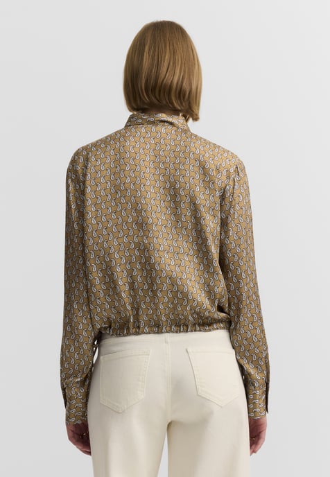 Bugatti Damen Blouse van viscose met grafische print en overhemdkraag - Image 2