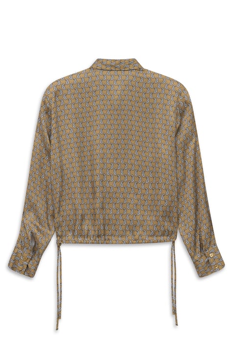 Bugatti Damen Blouse van viscose met grafische print en overhemdkraag - Image 5