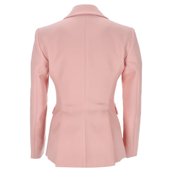 Altuzarra enkelknäppt kavaj i rosa ull - Image 3