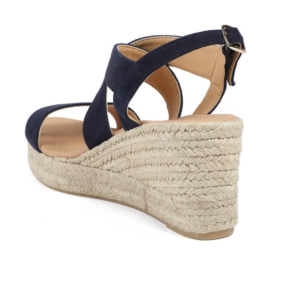 Jones Bootmaker Romilly Leather Wedge Heeled Espadrilles - Image 3