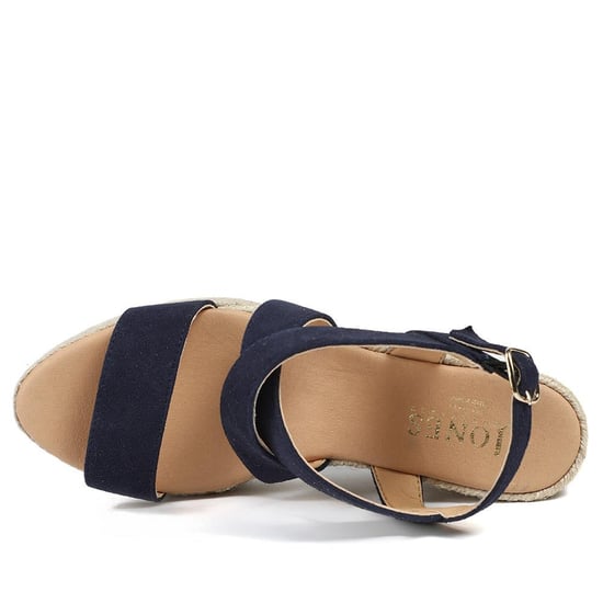 Jones Bootmaker Romilly Leather Wedge Heeled Espadrilles - Image 4