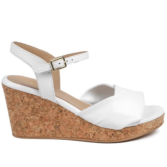 Jones Bootmaker Iva Leather Wedge Heel Sandals - Image 2