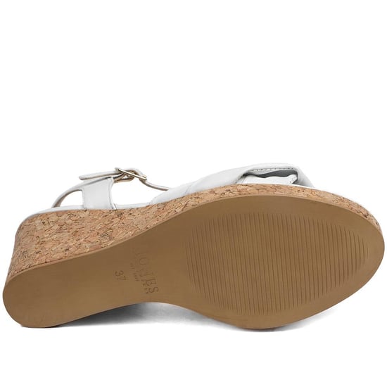 Jones Bootmaker Iva Leather Wedge Heel Sandals - Image 5