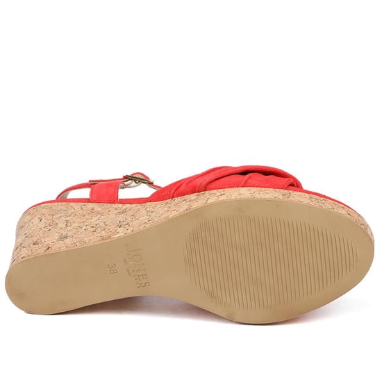 Jones Bootmaker Iva Leather Wedge Heel Sandals - Image 5