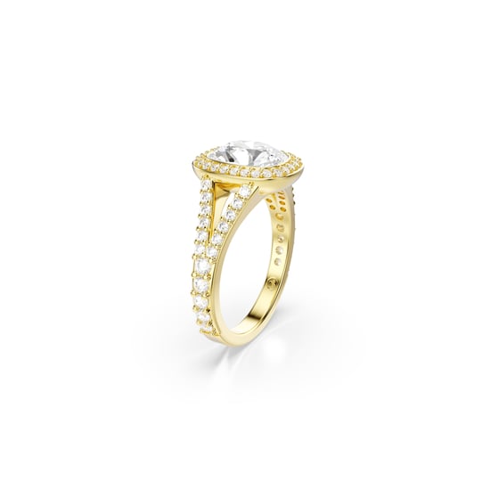 Swarovski 'Una Angelic Cushion' Women's Gold Plated Metal Ring - Gold 5762630 - Image 2