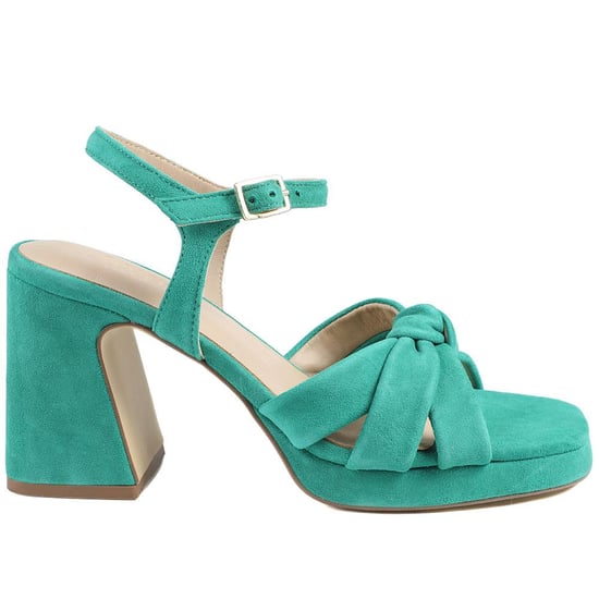Jones Bootmaker Gloriana Block Heel Leather Buckled Sandals - Image 2