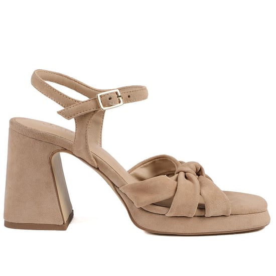 Jones Bootmaker Gloriana Block Heel Leather Buckled Sandals - Image 2