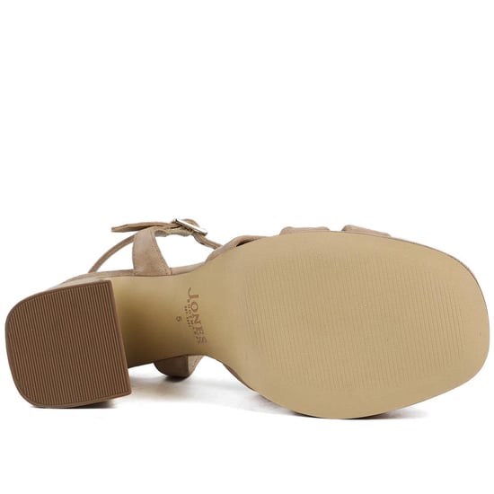 Jones Bootmaker Gloriana Block Heel Leather Buckled Sandals - Image 6