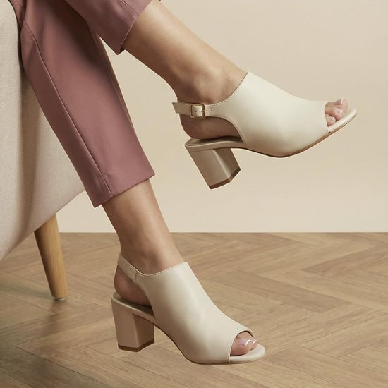 Jones Bootmaker Xandra Smart Leather Slingback Peep Toe Sandals - Image 5