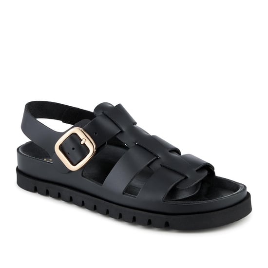 Jones Bootmaker Isha Leather Buckled Fisherman Sandals - Image 1