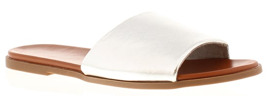 Platino Womens Flat Sandals Selene Slip On silver - Image 1