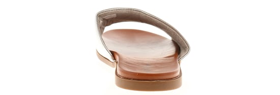 Platino Womens Flat Sandals Selene Slip On silver - Image 4