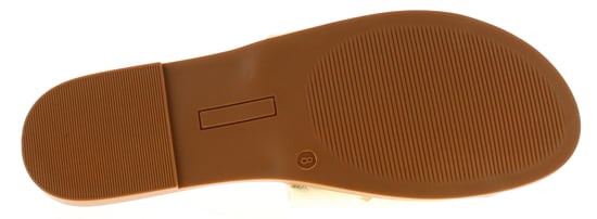 Platino Womens Flat Sandals Selene Slip On gold - Image 4