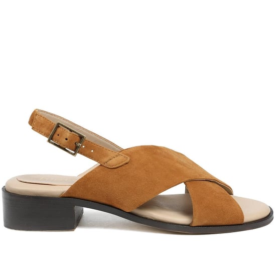 Jones Bootmaker Fauna Leather Block Heel Sandals - Image 2