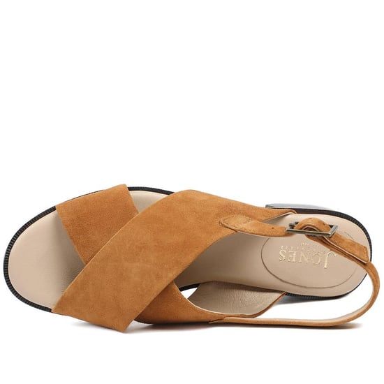 Jones Bootmaker Fauna Leather Block Heel Sandals - Image 4