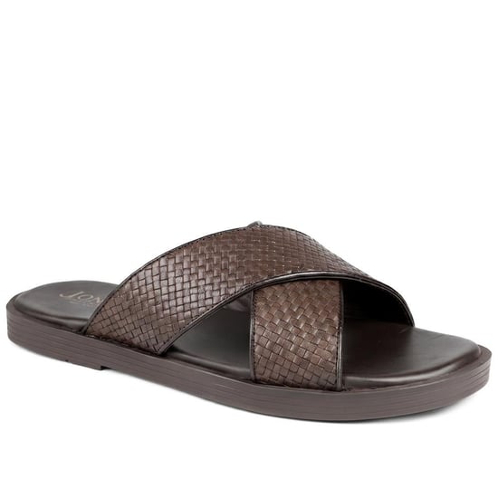 Jones Bootmaker Westport Leather Mule Sliders - Image 1