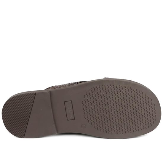 Jones Bootmaker Westport Leather Mule Sliders - Image 5