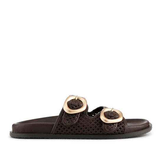 Jones Bootmaker Gisela Leather Dual Buckle Sandals - Image 2