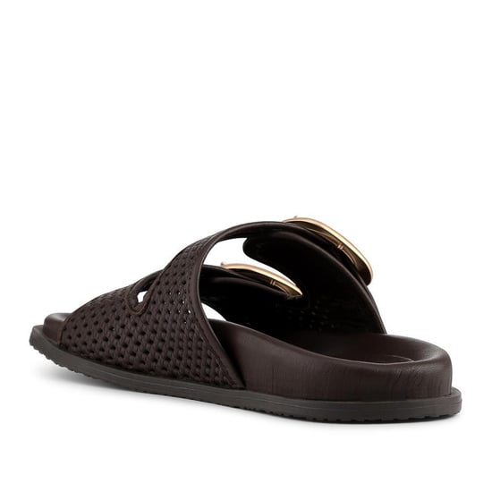 Jones Bootmaker Gisela Leather Dual Buckle Sandals - Image 3