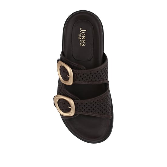 Jones Bootmaker Gisela Leather Dual Buckle Sandals - Image 4