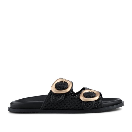 Jones Bootmaker Gisela Leather Dual Buckle Sandals - Image 2