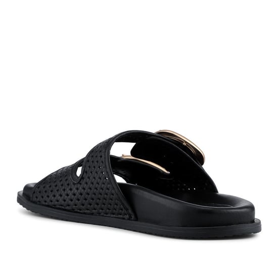 Jones Bootmaker Gisela Leather Dual Buckle Sandals - Image 3